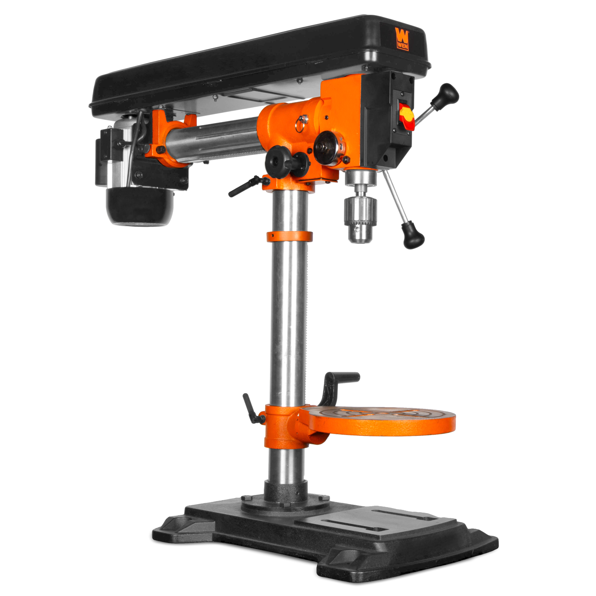 WEN, 6.2A 33in. 5-Speed Benchtop Radial Arm Drill Press, Chuck Size 0.625 in, Horsepower 0.9 Model# 4233